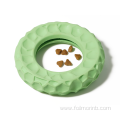 Natural Rubber Chew pet puppy toy ring Feeder